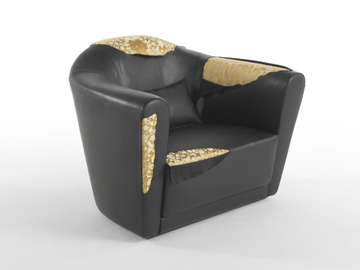 FLYGRADE - Leather armchair with armrests by JCP UNIVERSE - view 3